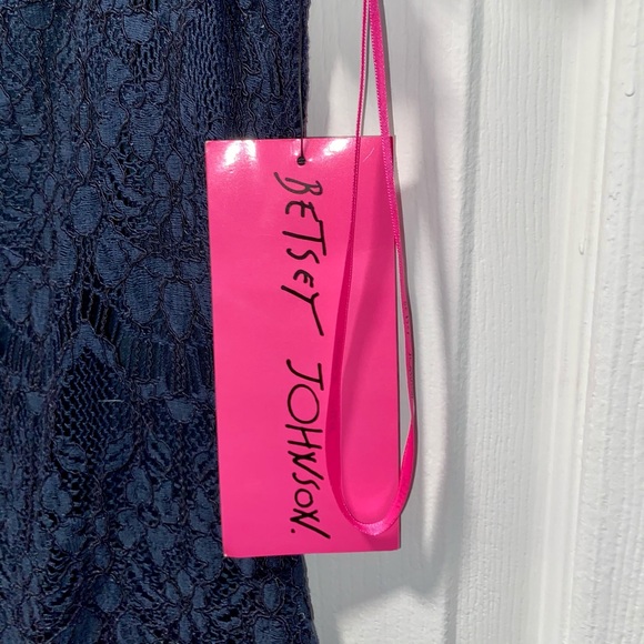 BETSEY JOHNSON SHEATH LACE NECKTIE DRESS SZ 8 - Picture 9 of 15